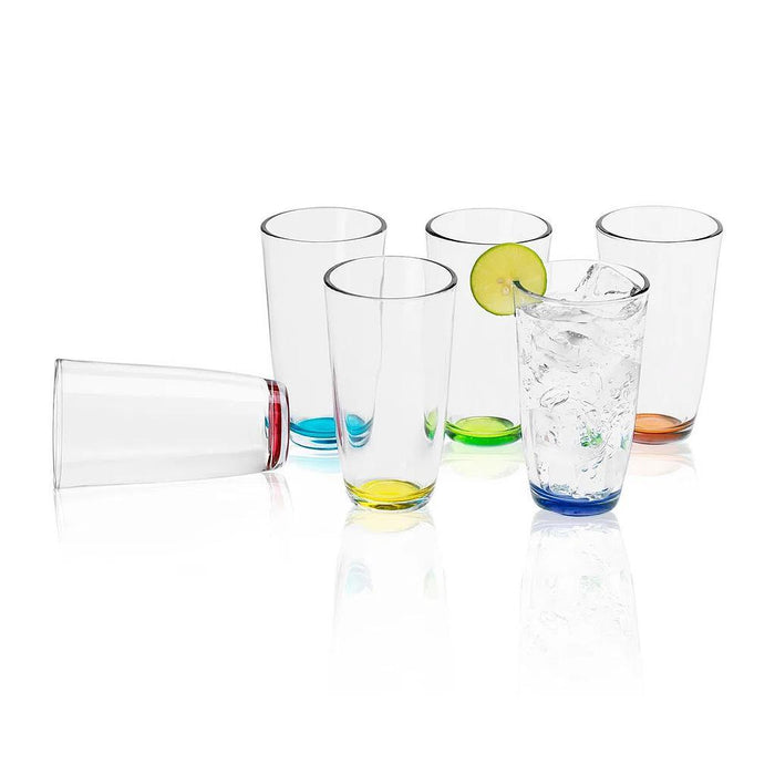 Lunita Jgo 6 Vasos Atom Colores