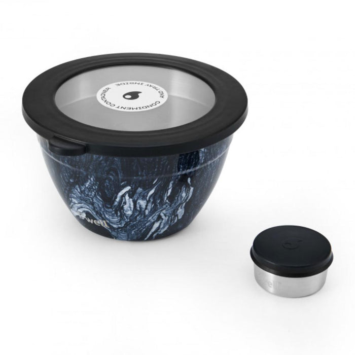 Swell Bazar Kit_Bowl_Termico_C/Tapa_1.9L_Azurite_Marble