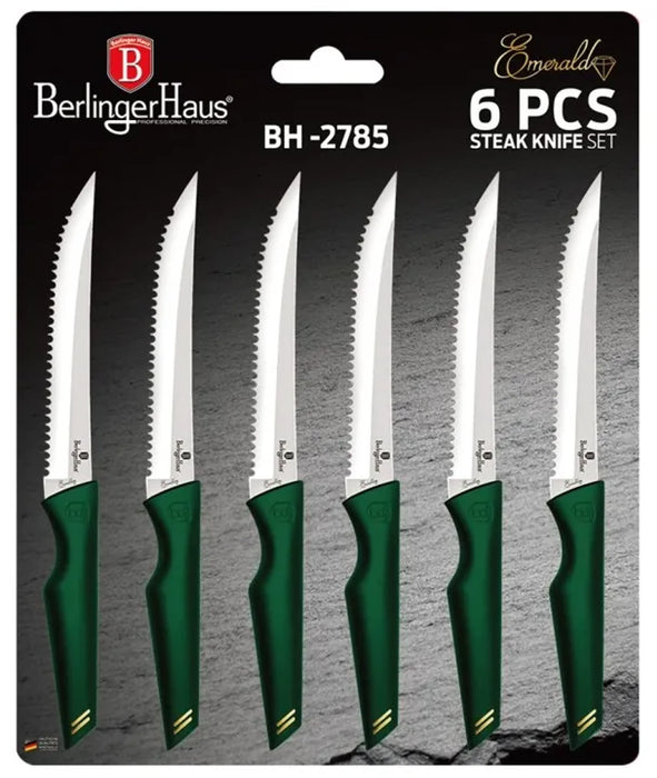 Berlinger Haus Bazar Juego de cuchillos de 6 piezas Coleccion Emerald