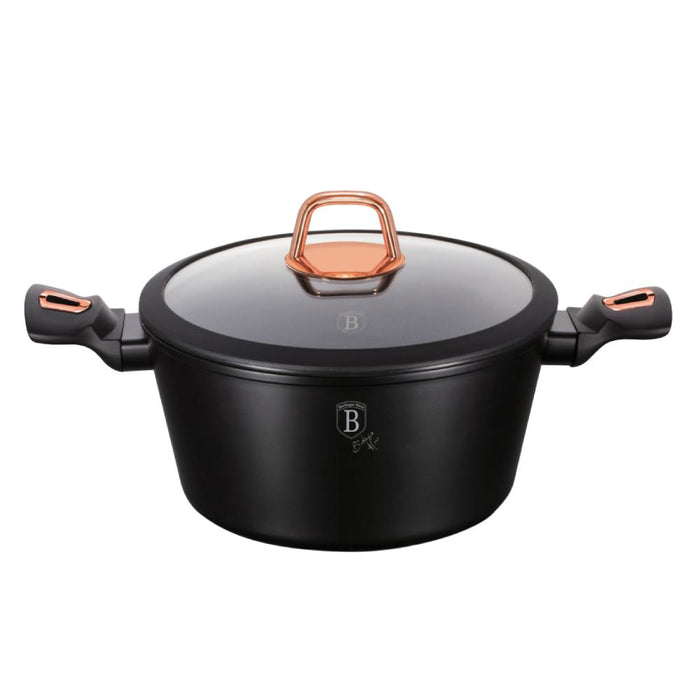 Berlinger Haus Bazar Cacerola_c/tapa_28_cm_Black_Rose_Collection