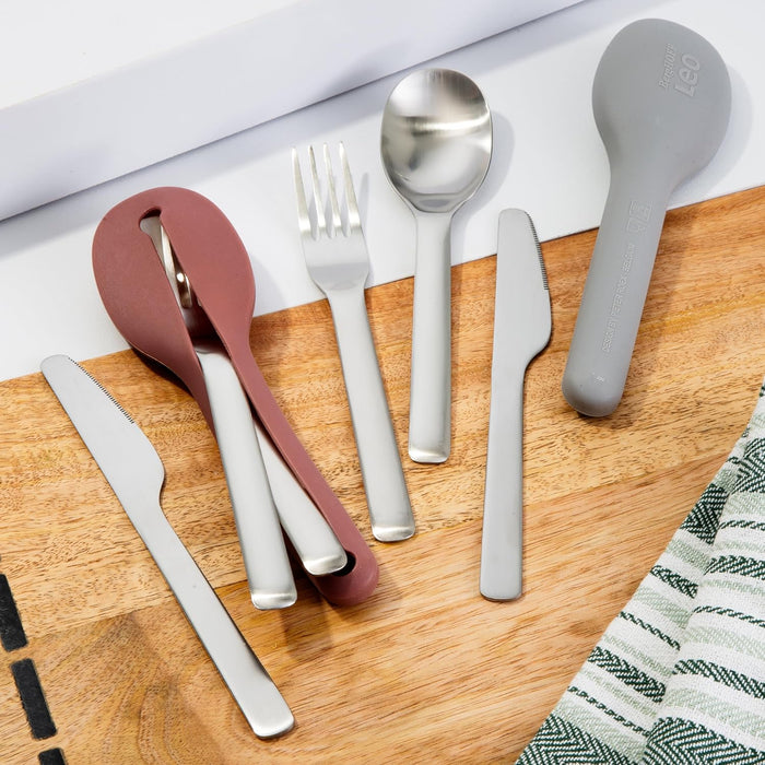 Berghoff Bazar Hogar Juego_de_cubiertos_de_viaje_gris