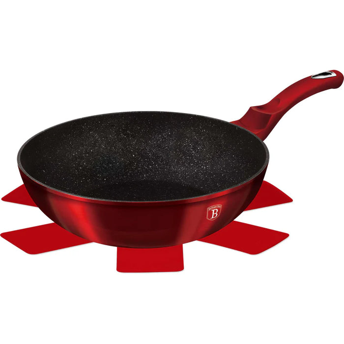 Berlinger Haus Bazar Wok 30 cm  Metalica Edicion Burgundy