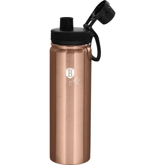 Berlinger Haus Bazar Botella deportiva 720 ml  Metalica Edicion Oro Rosa