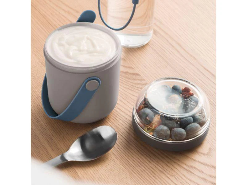 Berghoff Bazar Hogar Lonchera_doble_gris_15.5cm