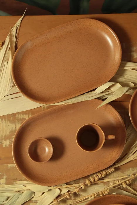 Alleanza Bazar Fuente_Organic_Terracota_Matte_34.4_cm