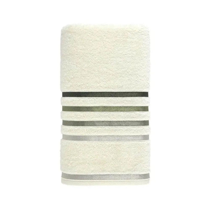 Karsten Toalla De Rostro Lumina 48X80 Ivory/Verde8