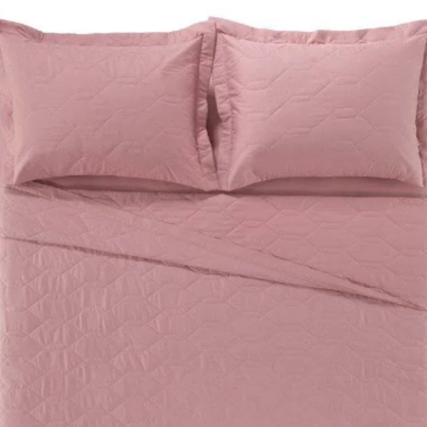 Karsten Cubre Cama Liss Rosa Soltero