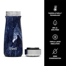 Swell Bazar Botella_Termica_P/Viaje_350Ml_Azurite_Marble