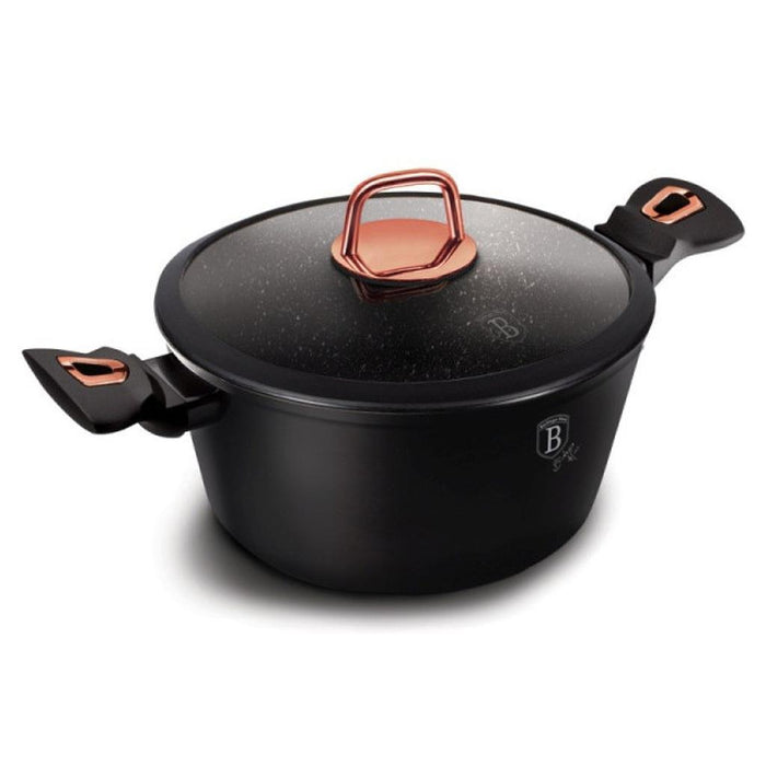 Berlinger Haus Bazar Cacerola_c/tapa_24_cm_Black_Rose_Collection