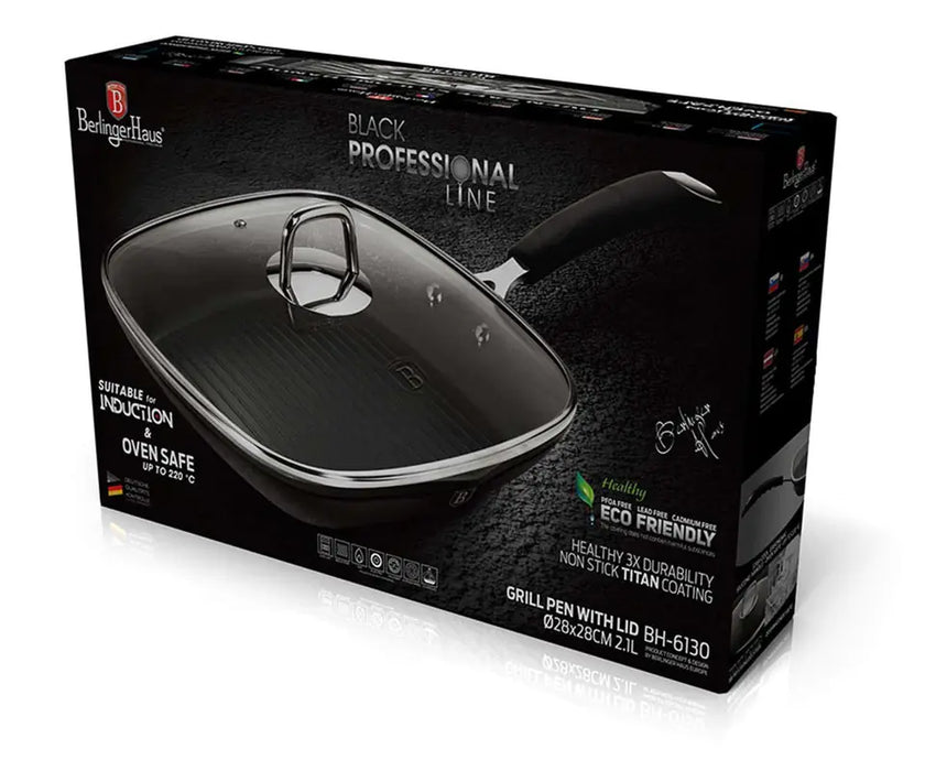 Berlinger Haus Bazar Wok 28 cm  Profesional Negra