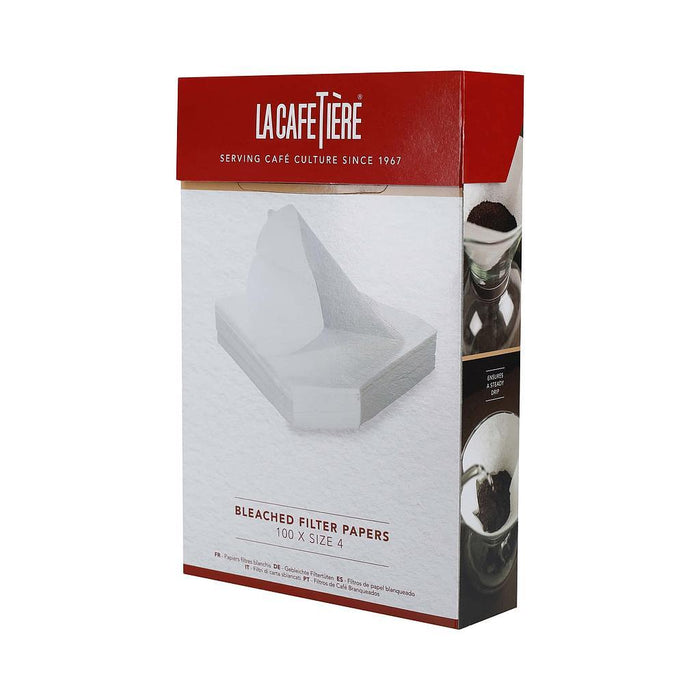 La Cafeterie Bazar Papel De Filtro Blanco Tamano 4 100Und
