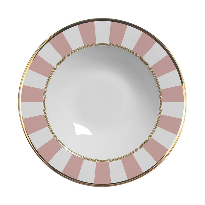 7908199428755 ALLEANZA PLATO HONDO PINK STRIP CAIXA 2DA CLASSIFIC.