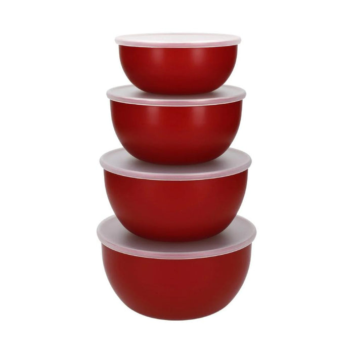 KitchenAid Bazar Universa Juego e tazones 4PC  Rojo