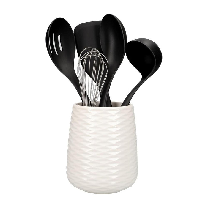 KitchenAid Bazar Universal Set 6 PC utencilios de cocina con estuche Crock