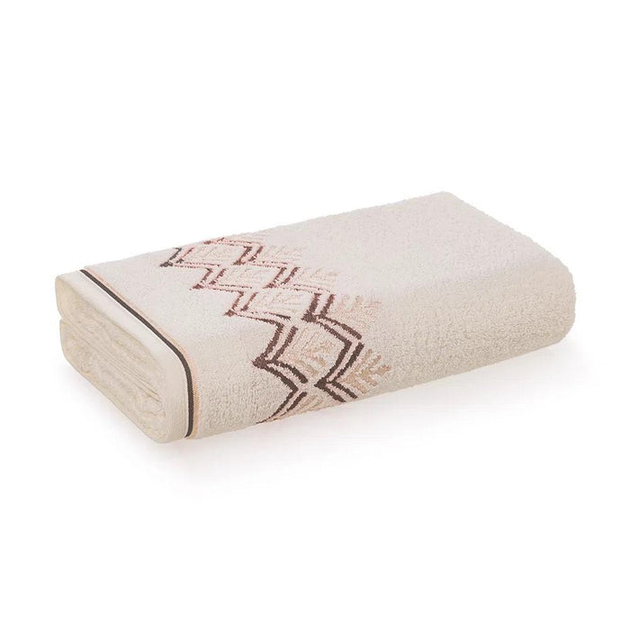 7909156836736 KARSTEN TOALLA ROSTRO MONTANA 48X80 IVORY/MARRON