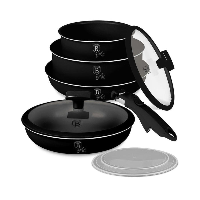Berlinger Haus Bazar 9 Pcs Jgo De Utencilios P/Cocinar Matte Black Coleccion