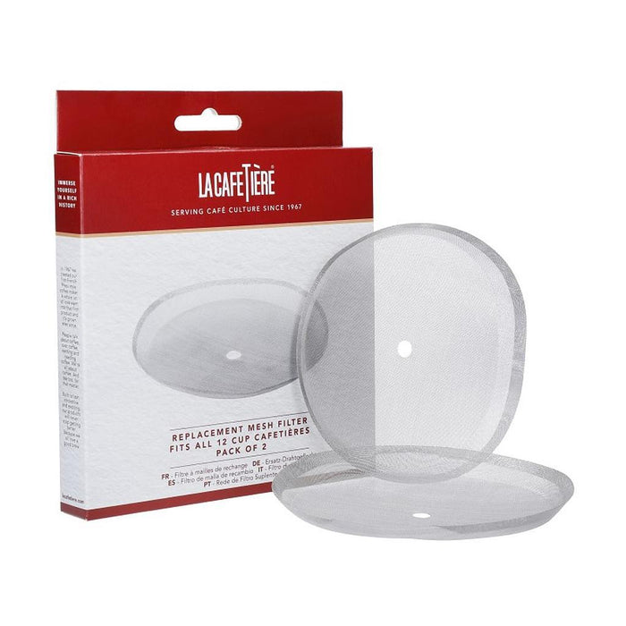 La Cafeterie Bazar Filtro De Malla De Repuesto De Acero Inox Grande 2Pk