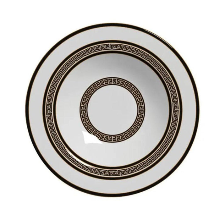7908199409341 ALLEANZA PLATO HONDO GREGA PRETO CAIXA 2DA CLASSIFIC.