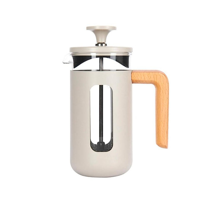 La Cafeterie Bazar Cafetera de Acero Inox 3 Tazas Latte Caja de Regalo