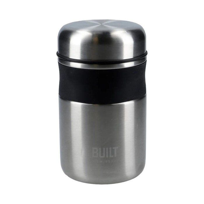 Built Bazar Frasco De Alimentos Termico 473Ml 9X15.5Cm Slver/Black