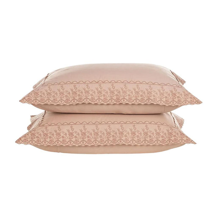 Karsten Blanqueria Juego Funda Cama Antonia 50X70 Rose/Rose