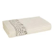 7909156372036 KARSTEN TOALLA DE VISITA FRESIA 30X50 BLANCO/BEGE