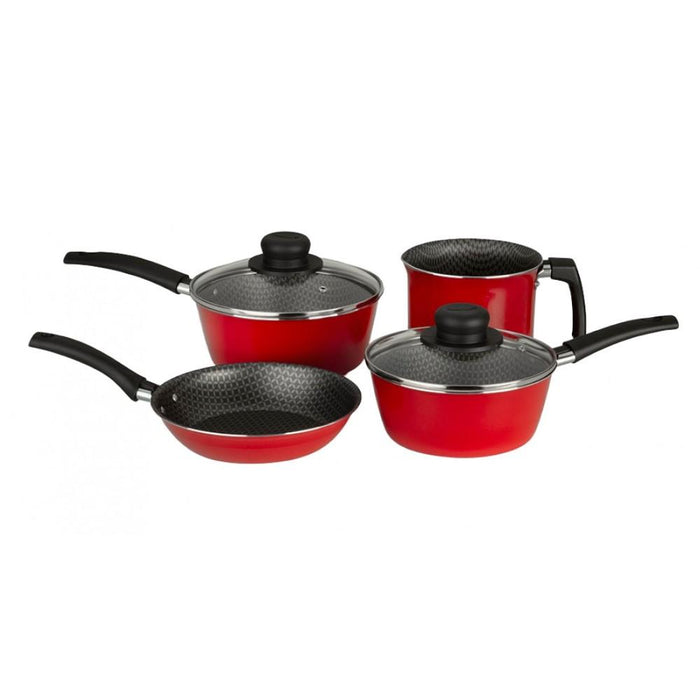 Multiflon Bazar Set De Coccion 4 Pz Rojo