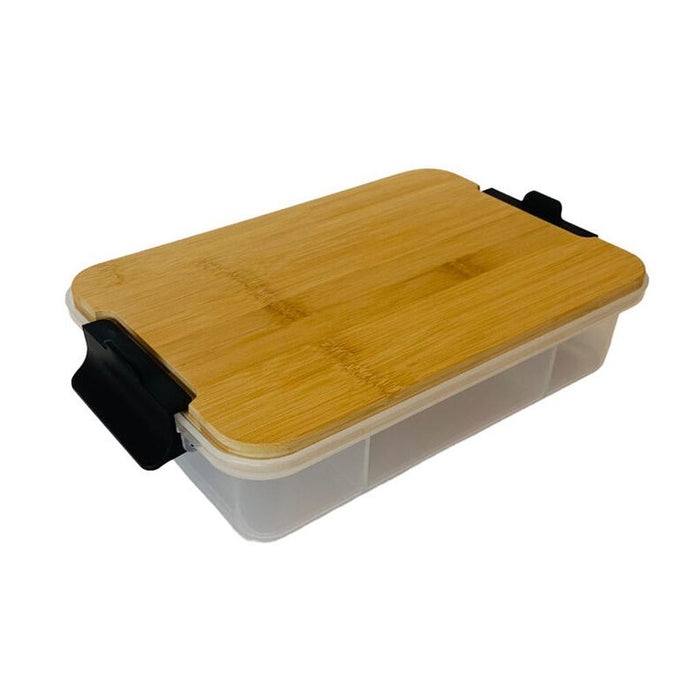 Farberware Bazar Tabla De Picar De Bamboo Con Caja De Snak 20X32.5Cm