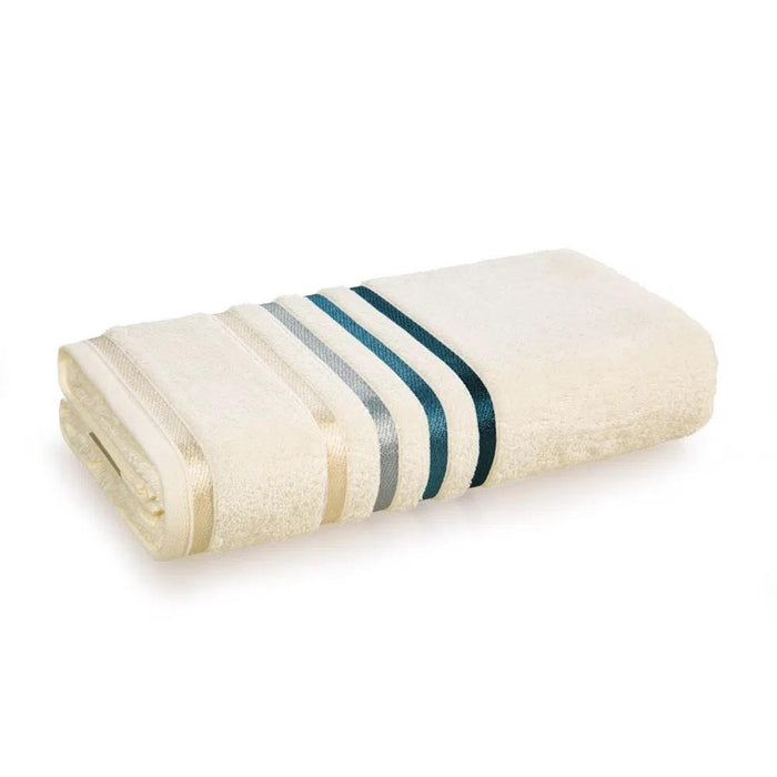 Karsten Toalla Rostro Lumina 48X80 Ivory/Petroleo