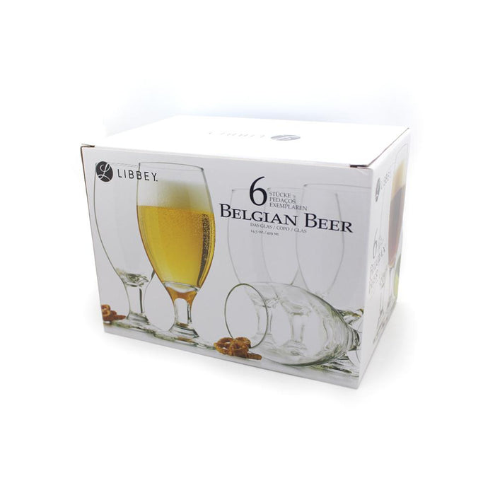 6943949903695 LIBBEY BAZAR VASOS BELGIAN BEER X6 UNIDADES 429ML