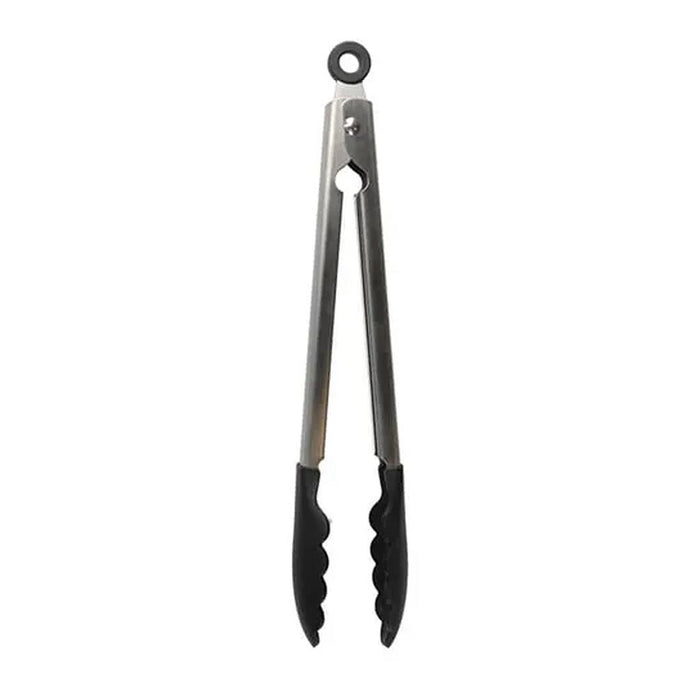KitchenAid Bazar Silicone Tipped Ss Tongs Black