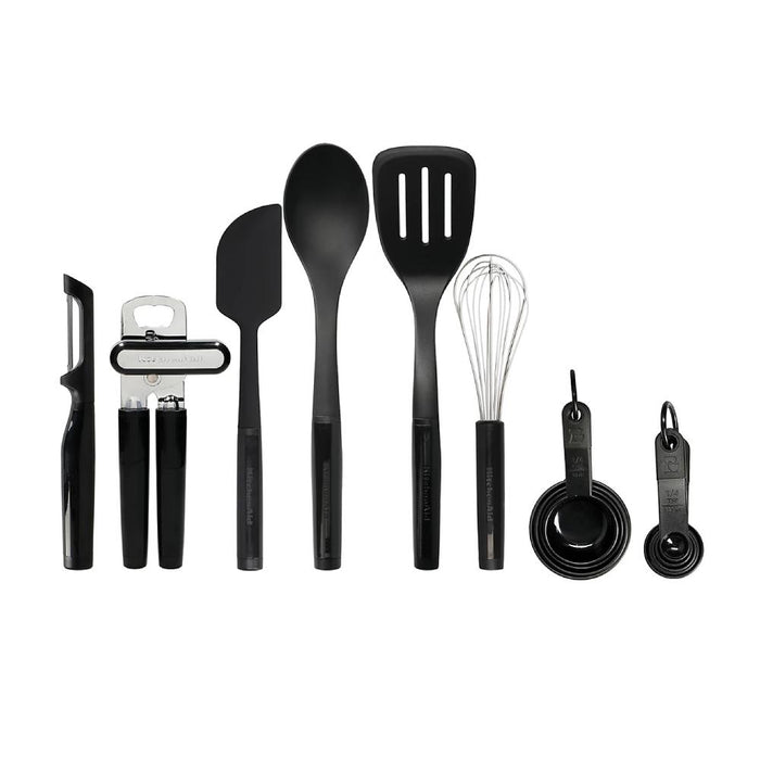KitchenAid Bazar Universal Set 15 pc Utencilios de Cocina Negro