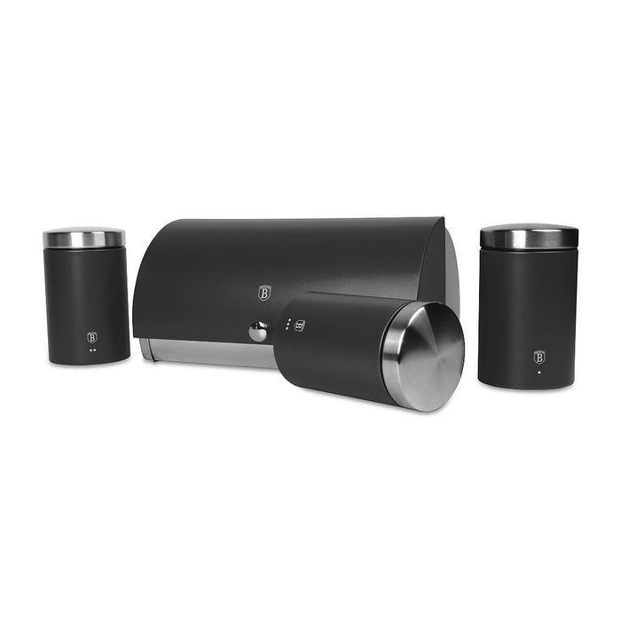 Berlinger Haus Bazar Panera3 Pcs Jgo De Tarros Matt Anthracite