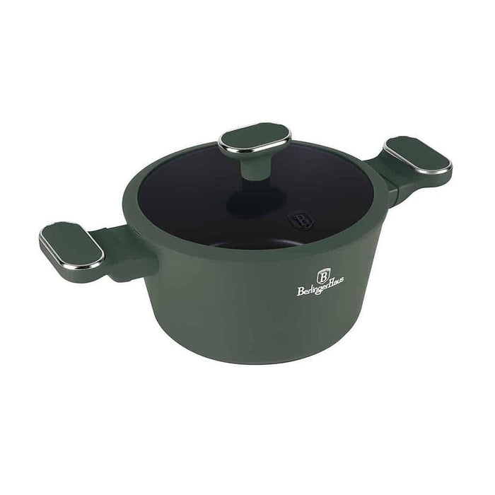 Berlinger Haus Bazar Cacerola C/Tapa 24 Cm Matte Green Coleccion