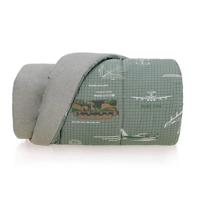 7909156988534 KARSTEN BLANQUERIA EDREDON CAMA MILITAR II 180 X 250 BLANCO