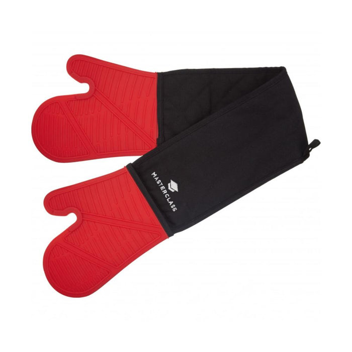 MASTERCLASS BAZAR GUANTE DE SILICONA DOBLE ANCHO SIN COSTURA ROJO