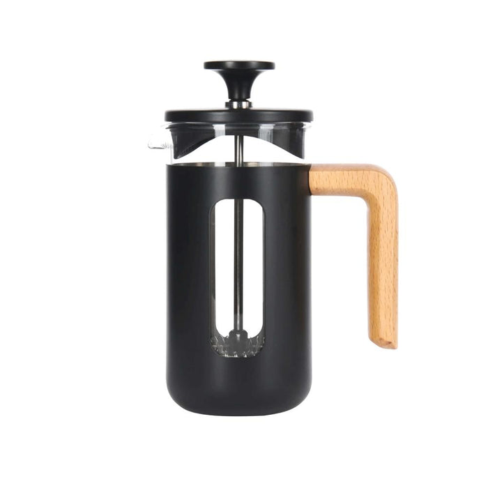 La Cafeterie Bazar Cafetera de Acero Inox 3 Tazas Black Caja de Regalo
