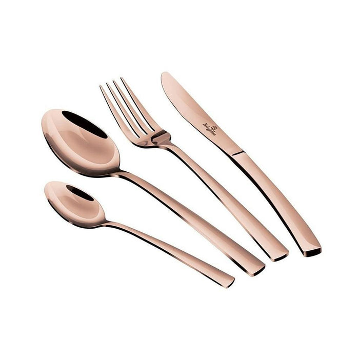 Berlinger Haus Bazar 24 Pcs Juego De Cubiertos Mirror Rose Gold