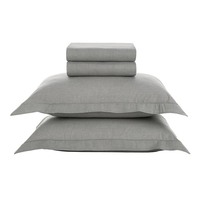 7909156217450 KARSTEN BLANQUERIA JUEGO SABANA CAMA TESSO 220X240 CINZA