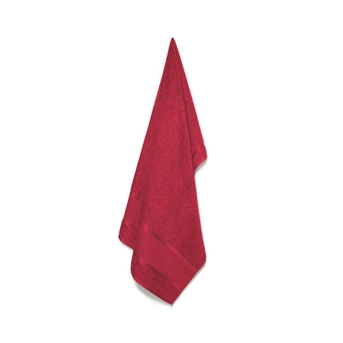 7909156990445 KARSTEN TOALLA DE BAÑO PASSA FITAS I 66X140 ROJO