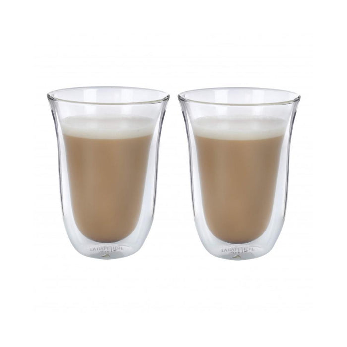 La Cafeterie Bazar Set 2 pc vasos vidrio de doble pared 300ml  Caja de Regalo