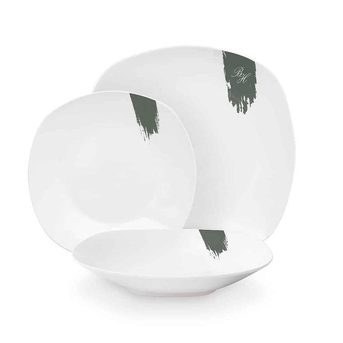 5999108494789 Berlinger Haus Bazar 18 Pcs jgo Platos Green