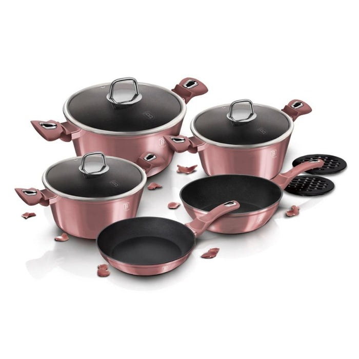 5999056798144 Berlinger Haus Bazar Jgo Utencilios p/cocinar 10 pcs Rose Collection