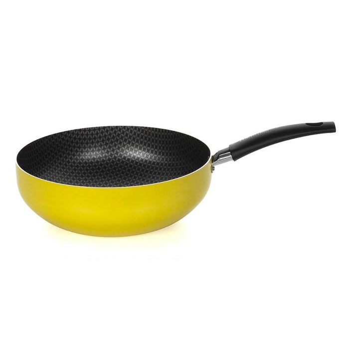 Multiflon Bazar Color Por Sarten Wok 24 C/Mango Amarillo
