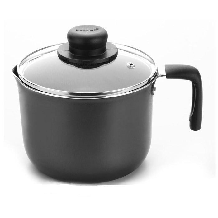 Multiflon Bazar Gourmet Hervidor 16 C/Tapa Vidrio