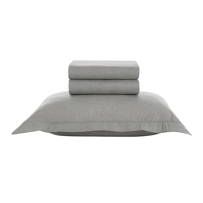Karsten Blanqueria Juego Sabana Cama Tesso 180X240 Cinza