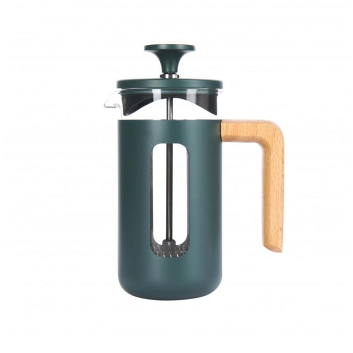 La Cafeterie Bazar Cafetera de Acero Inox 3 Tazas Green Caja de Regalo