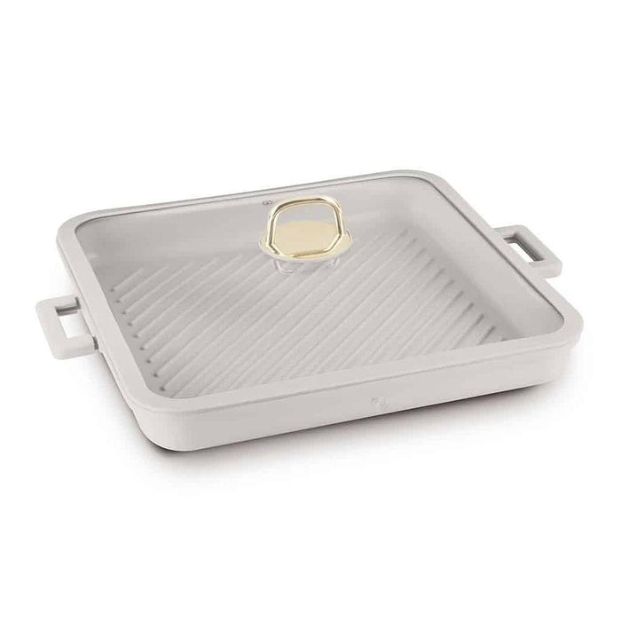 Berlinger Haus Bazar Sarten P/Grillar C/Tapa Cuadrado, 34 Cm Sahara Coleccion