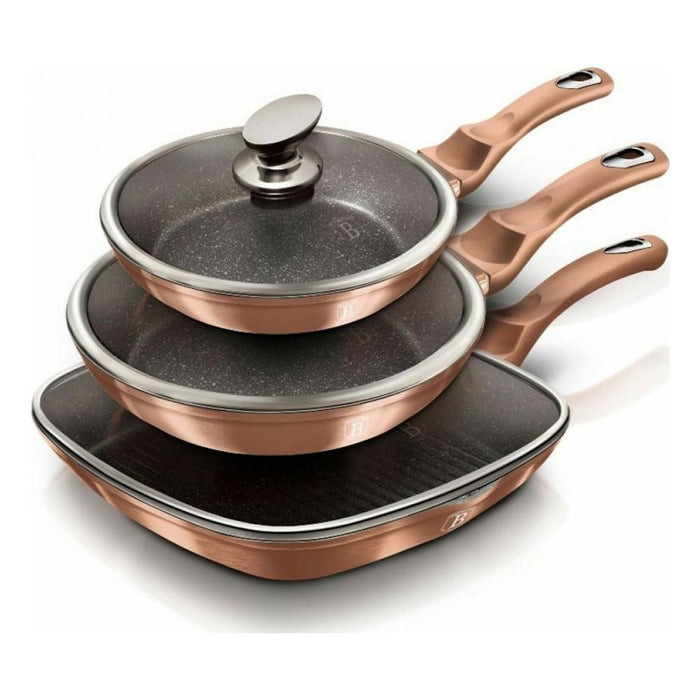 Berlinger Haus Bazar Juego de sartenes de 6 piezas Metalica  Rose Gold Edition