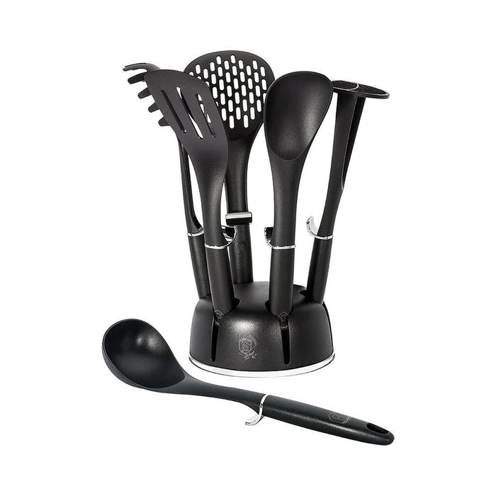 Berlinger Haus Bazar 7 Pcs Jgo De Cubiertos P/Cocinar C/Base Black